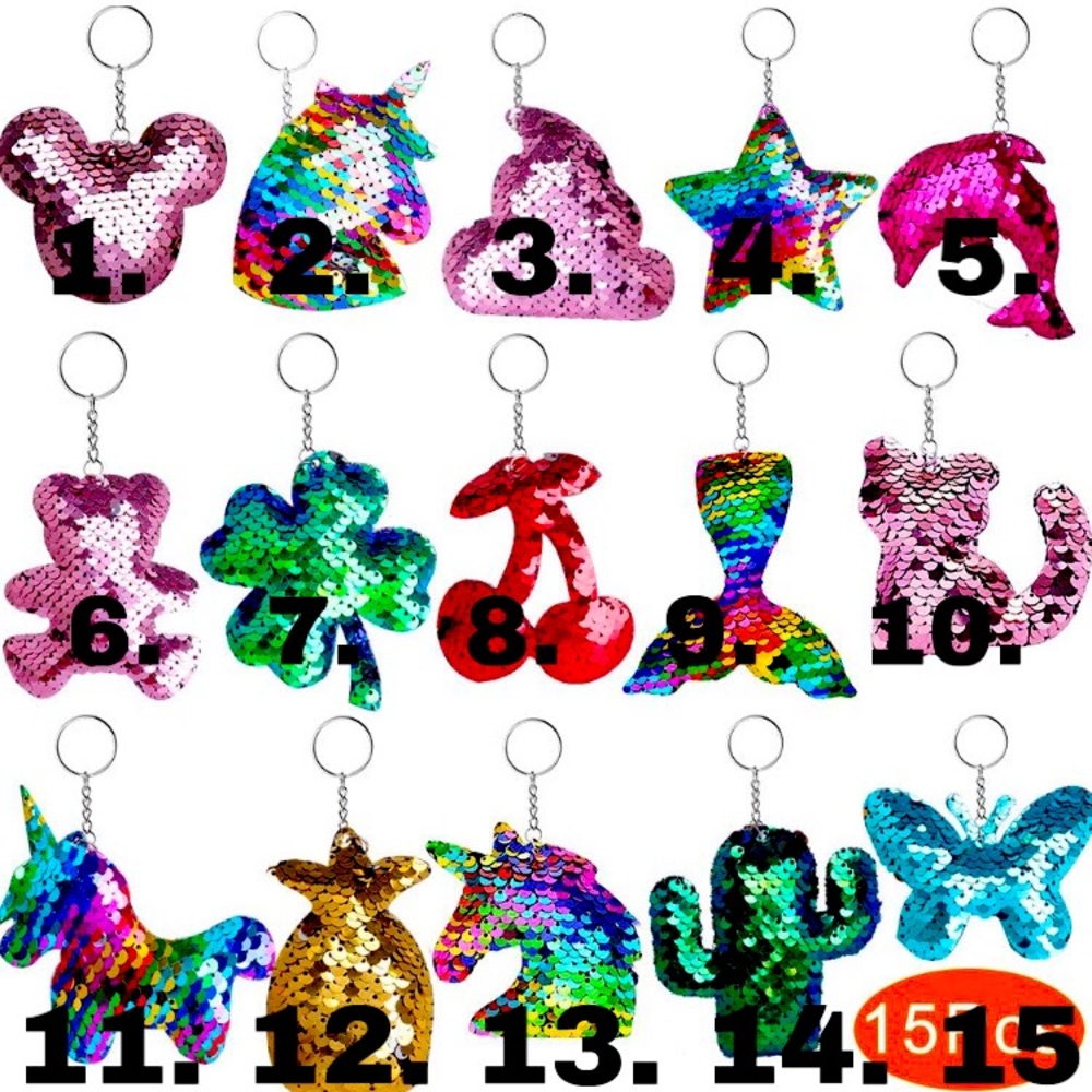 Sequin Keychains